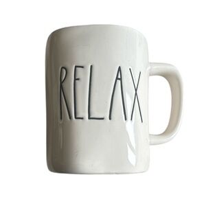 RAE DUNN “RELAX” Artisan Collection By Magenta 5” Large Coffee Tea Mug